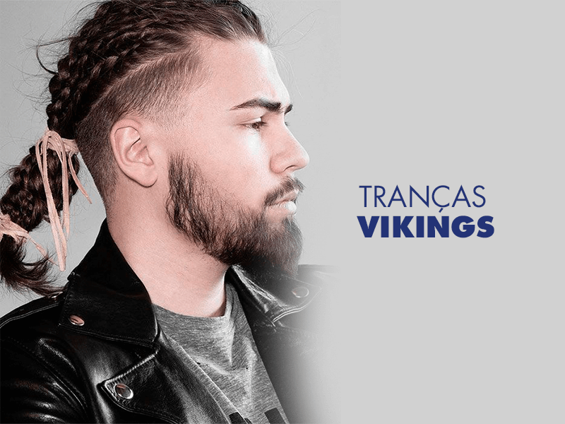 As tranças vikings são uma das mais famosas da atualidade com a apresentação da série Vikings, com muita audiência nos últimos anos. A aposta consiste em trançar os cabelos médios ou longos, em trechos, mechas e em diferentes estilos. (Créditos da imagem: Men's Hairstyle Tips/Pinterest)
